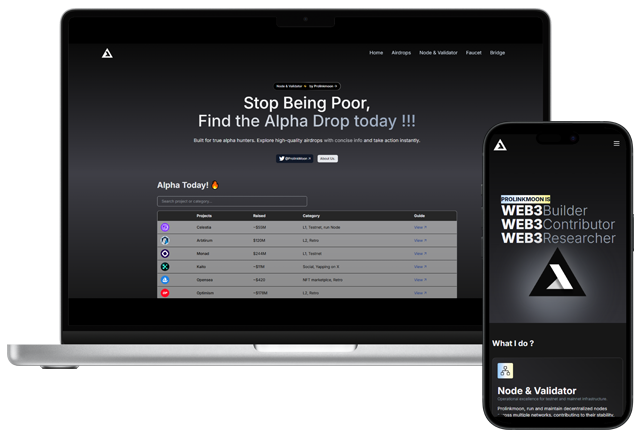Prolinkmoon Web in device